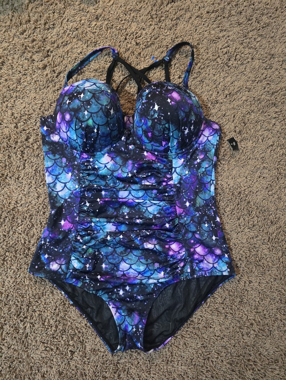 NWT Torrid Mermaid Print Swim